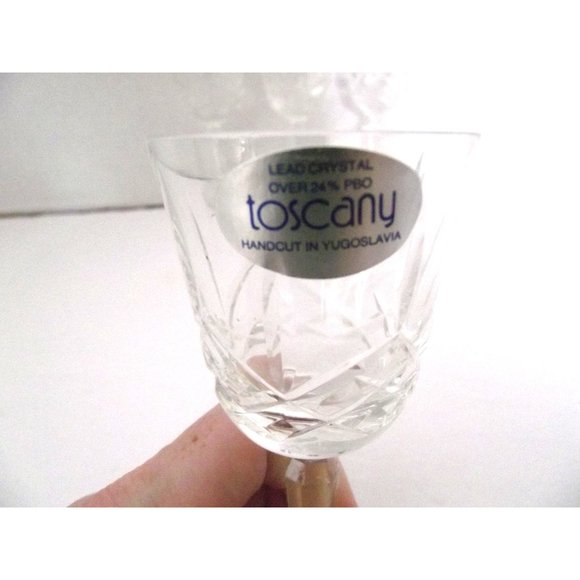 Set of 4 Toscany Lillian Cordial 24% Lead Crystal - Picture 2 of 2